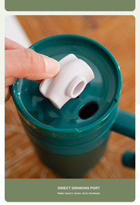 Gobelet isotherme grande capacité 30oz/40oz avec poignée et paille, tasse de voyage pour garder au frais et au chaud - Product Image 3