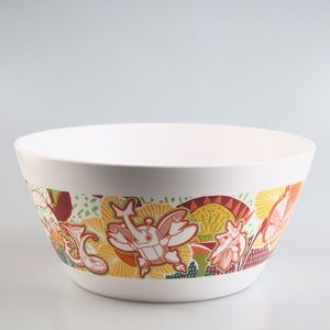 Bol à riz en mélamine durable de 6 pouces, motif dessin animé coloré, pour la cuisine - Product Image 2