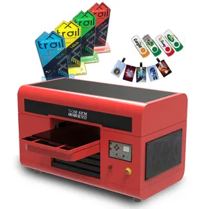 Domsem Inkjet Digitale Led Uv Printer Prijs A3 + 3050 Printer Mokfles 3d Reliëf Kaart Uv Printer Machines Voor Kleine Bedrijven