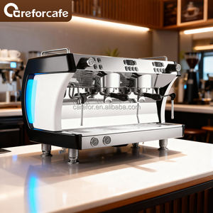 Bomba rotativa de 9 bares, acero inoxidable, 2 grupos, máquina de café expreso profesional comercial para negocios - Product Image 2