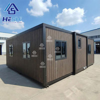 Maison Modulaire Préfabriquée Personnalisée Pliable 20Ft 40Ft Conteneur Extensible Maison Préfabriquée Expansible 2 4 5 Chambres Casa