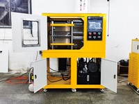Vulcaniseur semi-automatique à commande PLC, à chauffage électrique, à refroidissement par eau, pour feuilles de caoutchouc, silicone et plastique