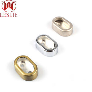 Supporto per Tubo Ovale da 16mm per Guardaroba, Porta Tubi Cromato per Accessori Armadio - Product Image 3