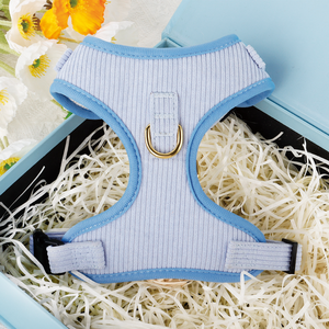 <span class=keywords><strong>Chihuahua</strong></span> <span class=keywords><strong>Harness</strong></span> anjing kecil, rompi tanpa tarik dapat diatur Step-in anak anjing anak laki-laki anak perempuan, pengekang jala korduroi lembut untuk hewan peliharaan - Product Image 2