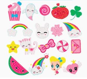 Autocollant mural de peinture diamant 5D DIY chat de dessin animé le plus vendu – Loisir créatif amusant et facile pour enfants - Product Image 4