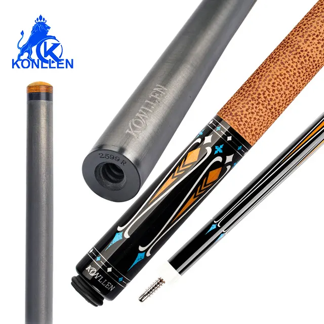 KONLLEN – bâton de billard en Fiber de carbone, pointe de 12.5mm, 3x8/8