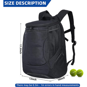 Nueva Mochila de Tenis, Bolsas de Tenis para Hombre y Mujer con Capacidad para 2 Raquetas, Bolsas con Soporte para Raquetas - Product Image 3