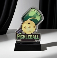 Trophée de pickleball en cristal, collection Yiwu Professional, petites quantités disponibles.
