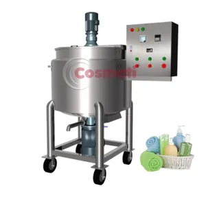 Stainless Steel 50L 100L 200L Homogenizer Blending Heating Double Jacketed Liquid Mixer Tank