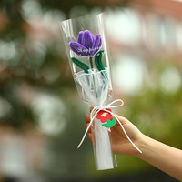 Bouquet de fleurs artificielles torsadées TC : Rose, Tournesol, Tulipe – Cadeaux pour la Saint-Valentin, la Fête des Mères, Thanksgiving
