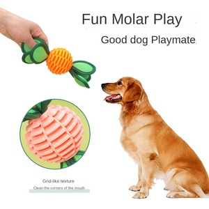 Nuevos juguetes para perros de <span class=keywords><strong>Hi</strong></span> to Relieve Boredom TPU Molars resistentes a mordeduras Ring Ball Fun Leakage Food Puzzle Suministros para mascotas - Product Image 3