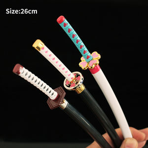 <span class=keywords><strong>Mini</strong></span> épées de tueur de démons <span class=keywords><strong>Katana</strong></span> de 26cm, jouet sabre japonais Anime Roronoa, petits cadeaux pour enfants - Product Image 2