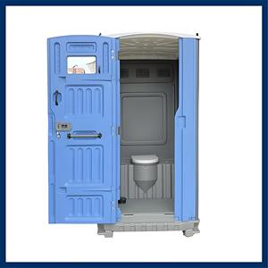 Toilettes mobiles en HDPE, toilettes portables économiques, toilettes à technologie verte, toilettes mobiles en plastique sans station de lavage des mains - Product Image 3