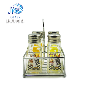 Tapa de coctelera vacía de 4oz y 8oz, botella de vidrio para condimentos, sal y pimienta, conjunto de tarros de especias, venta al por mayor - Product Image 5