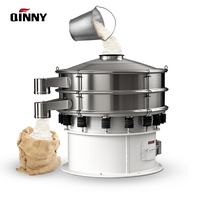 Séparateur vibrant rotatif en acier inoxydable de qualité alimentaire QINNY pour poudre, céréales, grains de café, moteur haute précision 380/220V