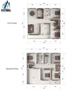 Villas Prefabricadas Modernas y Contemporáneas de Estructura de Acero Ligero, Cobertizo Metálico para Exteriores, Estructura de Acero Ligero Tipo Jaula 1 - Product Image 4