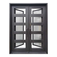 Socool Construction Vill House Utilisation Autre porte Porte en acier avec porte principale extérieure en verre