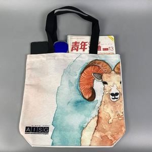 Venta al por mayor bolsas de compras reutilizables con logotipos bolsas de compras personalizadas bolsa de compras con logotipo personalizado - Product Image 2