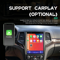 Autoradio vertical de style Tesla Android 13 de 12,8 pouces pour Jeep Grand Cherokee 2014-2019 avec CarPlay sans fil GPS