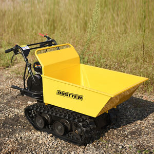 AUSTTER Petit Transporteur de <span class=keywords><strong>Jardin</strong></span> Mini <span class=keywords><strong>Brouette</strong></span> à Essence Mini Dumper sur Chenilles 300kg - Product Image 2