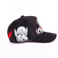Custom Classic Hoge Kwaliteit Baseball Sport Caps Voor Mannen Vrouwen 5 Panel Gebogen Rand Heren Zwarte Baseball Caps Met Strass Logo