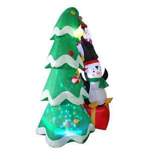 Factory Stock 233.33cm Christmas Tree Inflatable Cross-Border New with Rotating Lights for Party Courtyard Lawn Decorations - Product Image 2