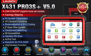 Alat diagnostik mobil BMW, sistem penuh profesional mendukung CANFD DoIP 12V voltase peluncuran X-431 PRO3S + V5.0 pemindai OBD2 otomatis - Product Image 6