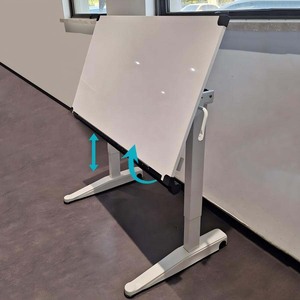 Thương mại Hiện Đại Đồ nội thất Ergonomic khí nén chiều cao-có thể điều chỉnh đứng kim loại bàn khung với Gấp thiết kế cho văn phòng - Product Image 1
