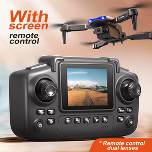 Bán hàng nóng giá rẻ E99 Drone 4K HD Dual camera với màn hình điều khiển từ xa đèn LED có thể gập lại quadcopter Máy bay trực thăng dron - Product Image 2