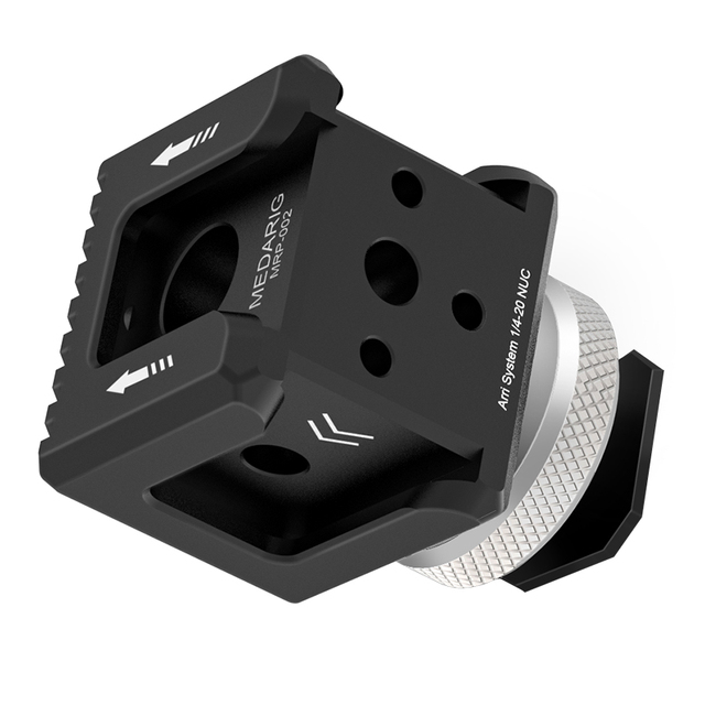 Medarig Aluminum Cold Shoe Mount Adapter Extender with 3 Ports for Camera Monitor Flash LED Lights & Microphone Accessories