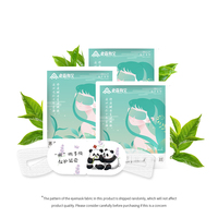 Masque oculaire chauffant jetable en coton parfumé au thé vert, personnalisable avec logo, marque privée, pour sommeil et soin des yeux SPA