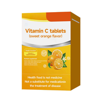 Comprimés à croquer de vitamine C pour adultes, 100 mg, saveur orange douce, soutien immunitaire, antioxydant, 60 unités, vente en gros