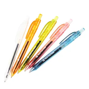 GP168001 Transparent Multi Color Retractable Gel Ink Pen Bulk