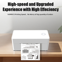 Papiers d'étiquettes thermiques et d'expédition 30-110mm Imprimante 203 DPI avec USB + bluetooth