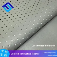 Tapis de mise à la terre en cuir conducteur coloré, tapis de sol terreux en tissu PU, accessoires de résistance de 3e ordre, épaisseur 0,9 mm