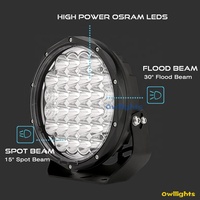 Faro LED de Alta Potencia para Todoterreno, 1250M, Redondo, para Camioneta, 4x4, 7 y 9 Pulgadas, Venta al Por Mayor