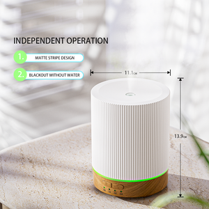 Difusor de aroma ultrasónico al por mayor, humidificador de aire de cerámica con aroma de aceite esencial de luz LED de 7 colores para dormitorio de hotel - Product Image 3