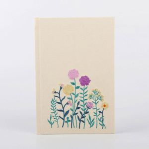 Hand Embroidered Hardcover Fabric Gift <b>Journal</b> with 100 Sheets - Product Image 1