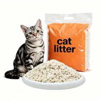 Litière pour chat en bentonite de qualité supérieure, 5 kg, 100 % naturelle, parfum lavande, citron, café, thé vert, facile à nettoyer, vente en gros OEM