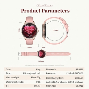Reloj Inteligente HK38 AMOLED para <span class=keywords><strong>Mujer</strong></span>, Llamadas Inalámbricas, Carcasa Metálica Ultrafina <span class=keywords><strong>de</strong></span> 8mm, Monitor <span class=keywords><strong>de</strong></span> Ritmo Cardíaco y Sueño, Modelo 2026 Más Vendido en EE. UU. - Product Image 4