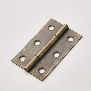 Furniture Hinge 49x32mm Bronze <b>6</b> Hole Surface Mount For <b>Drawer</b> Traditional Style Durable Cold Rolled Steel - Product Image 3