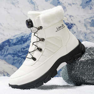 2025 Men's Winter <b>Warm</b> Padded Cotton Snow Boots Plush Breathable Fashion Young Men's <b>Shoes</b> - Product Image 2