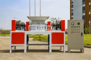 QD-600 triturador duplo eixo garrafa de vidro resíduos triturador reciclável máquina para venda