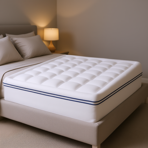 Royal Comfort <b>Queen</b> <b>Size</b> 1-Inch Thick Fiber Fill <b>Mattress</b> Topper Quilted Washable All-Season Bedding Pad - Product Image 2