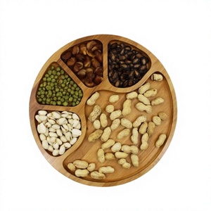 Plateau de service en bois au design unique pour dattes, fruits secs, mariages et événements – Vente chaude - Product Image 1
