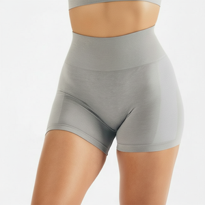 Pantalones cortos de yoga sin costuras de alta calidad OEM, pantalones cortos deportivos transpirables para mujer, ropa informal de poliéster Spandex, pantalones cortos para mujer - Product Image 1