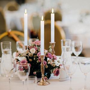 ديكور الزفاف 3D لهب حقيقي البلاستيك تفتق أبيض وردي بطارية عديمة اللهب تعمل مع مؤقت - Product Image 3