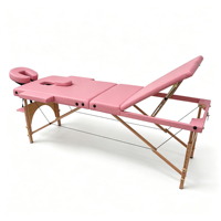 Holzbein-Massageliege mit Anpassungsmöglichkeiten und Moxibustions-Physiotherapie-Funktionen für Schönheitssalons und Spas, Modernes Design, Herkunft China