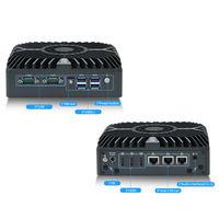 IWILL 12 Gen Core I5 Industrial Control Host N3322 Mini PC dengan 3 port jaringan untuk otomatisasi Industri dan kontrol