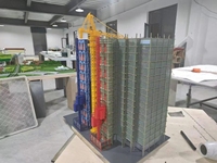 Modelo de escala arquitectónica moderna profesional para diseño de edificios Proceso de construcción Modo de tecnología Muestra de ingeniería